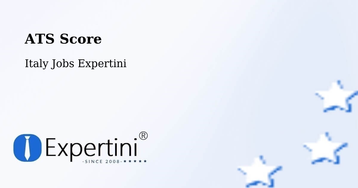 Resume ATS Score & Job Description Match Tool – Dueville - Italy Jobs Expertini