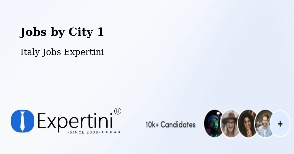 City Jobs in Italy - Expertini