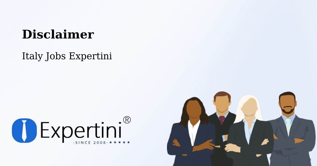 Disclaimer – Dueville - Italy Jobs Expertini